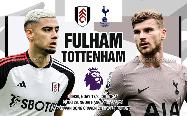 Nhận định, soi kèo Fulham vs Tottenham ngày 17/03