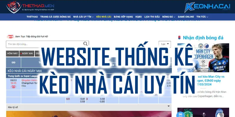 Website thống kê kèo nhà cái uy tín