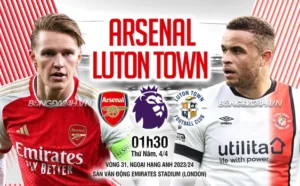 Nhận định, soi kèo Arsenal vs Luton ngày 04/04/2024